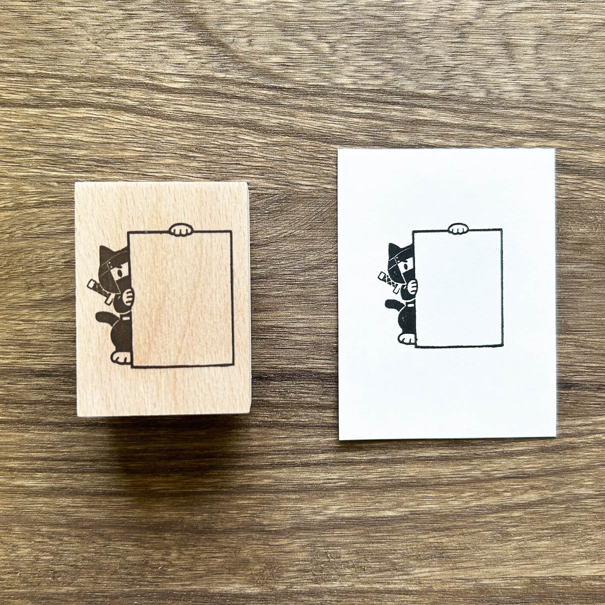 Stempel (Gummi) - Cat Ninja