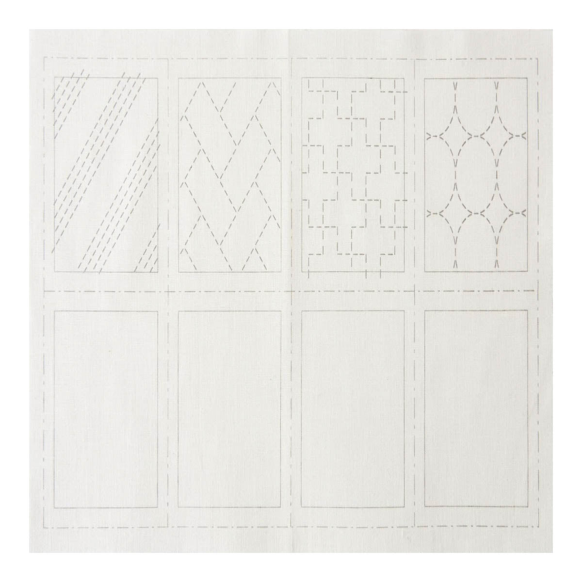 Sashiko-Tuch - hidamari - 10 x 10 cm (4 Stück)