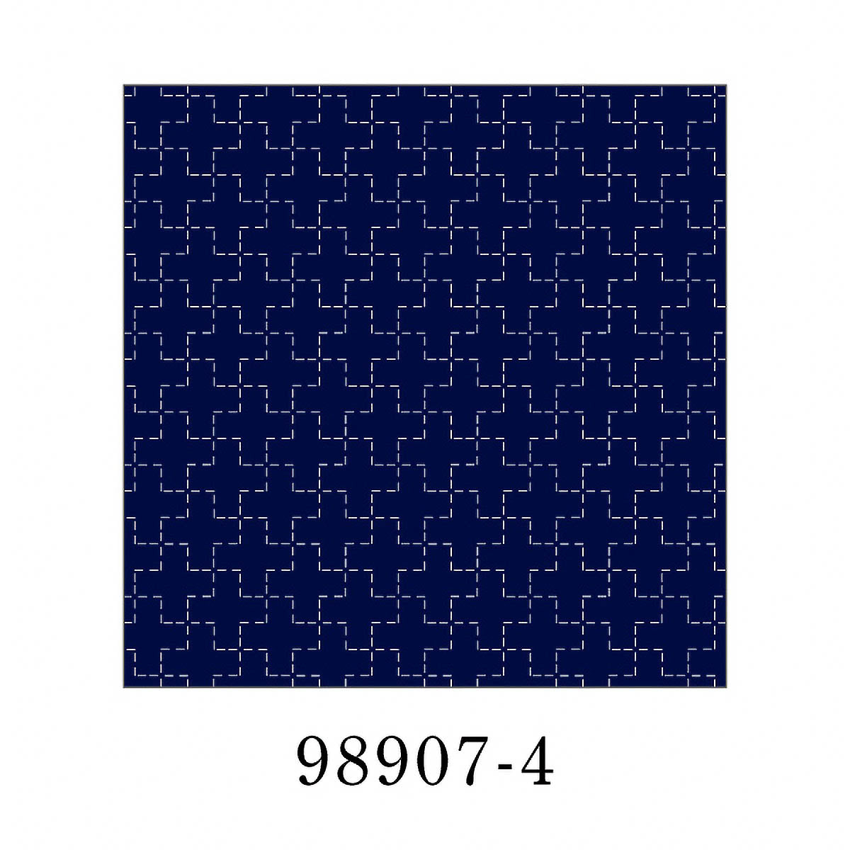 Sashiko-Tuch - COSMO - hidamari - 32 x 32 cm - Cross Pattern