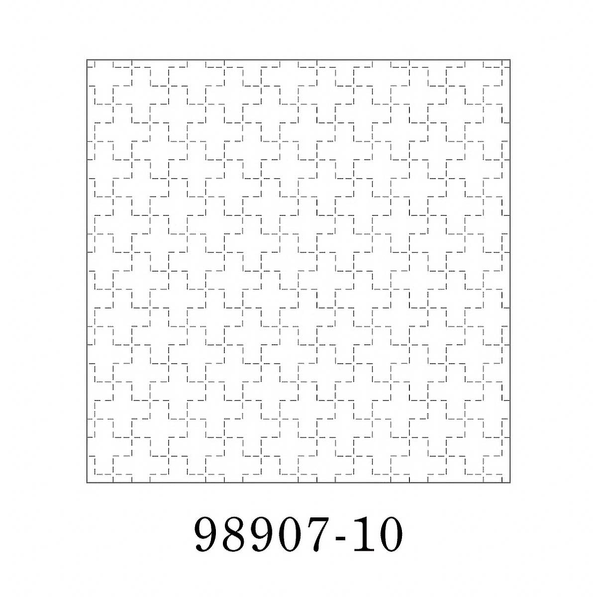 Sashiko-Tuch - COSMO - hidamari - 32 x 32 cm - Cross Pattern
