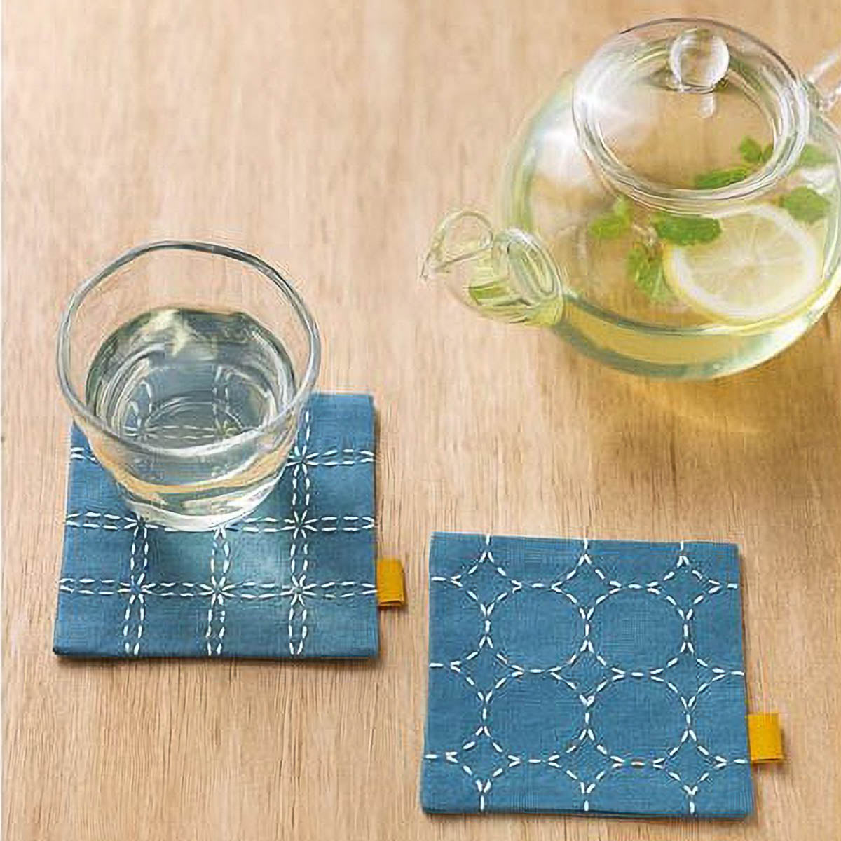 Sashiko-Set - hidamari - Sashiko Coaster Kit