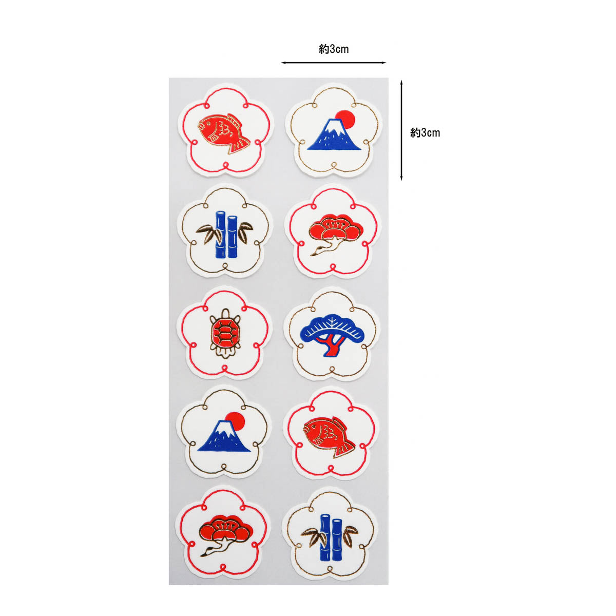 Siegelsticker - Geschenk-Aufkleber - Japanese Pattern