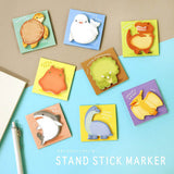 Haftnotizen - Stand Stick Marker - Dino und Meeresbewohner